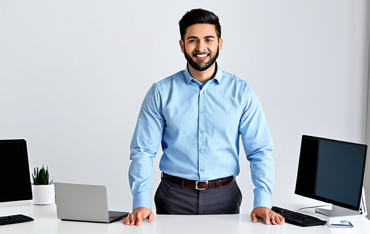Modern Office Scene**
"A professional software engineer working at a standing desk in a bright, modern office, fully clothed in a modest button-down shirt and slacks, appropriate attire, safe for work, perfect anatomy, correct proportions, natural pose, well-formed hands, proper finger count, natural body proportions, clean background, professional photography, high quality, family-friendly."
**