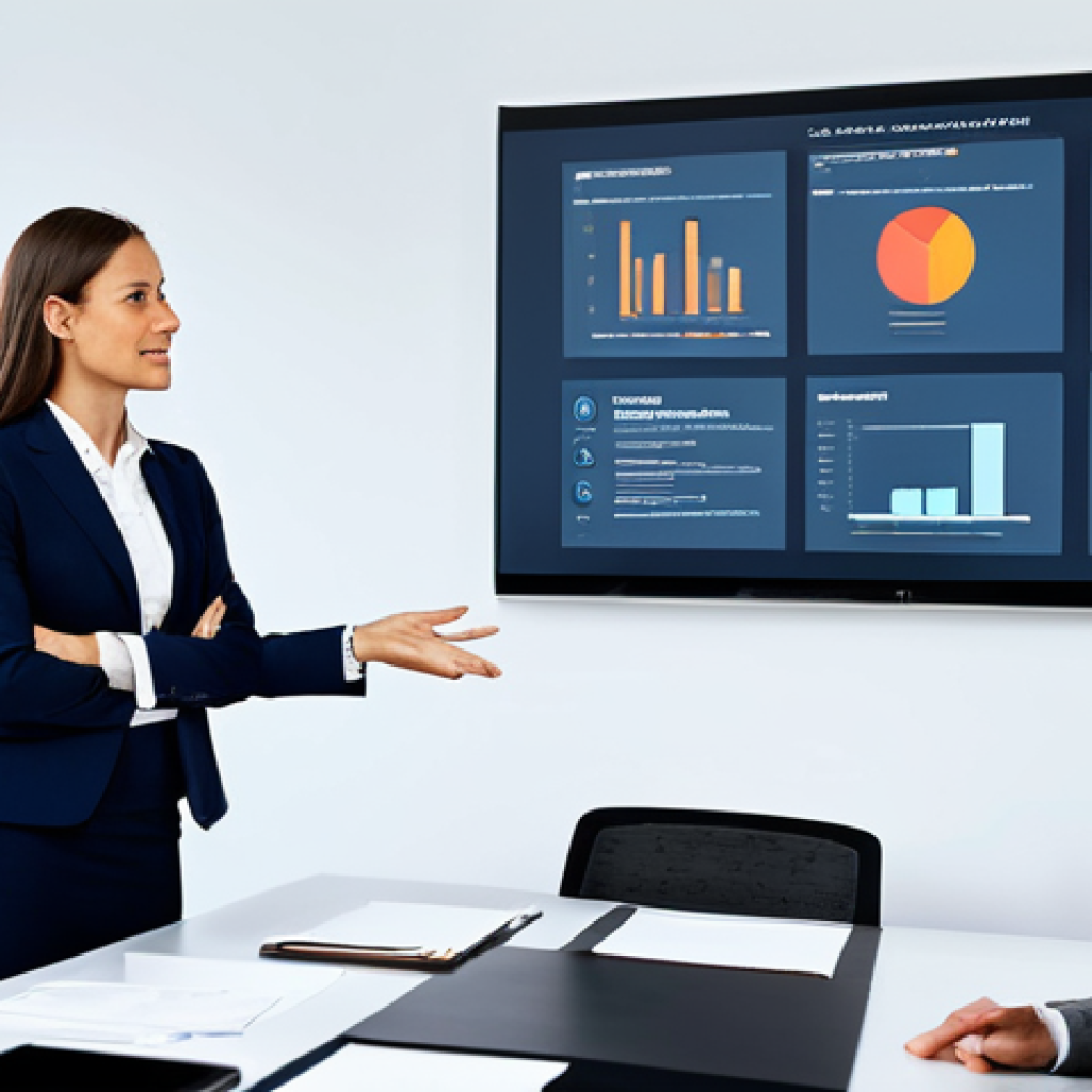 Strategic Thinking**

A professional leadership coach (male or female, fully clothed in business attire, appropriate dress) in a modern office setting, gesturing towards a strategic roadmap displayed on a large screen. The coach is engaging with a client (male or female, fully clothed in business casual, modest clothing) across a table. The scene should convey collaboration and strategic planning. safe for work, appropriate content, perfect anatomy, correct proportions, well-formed hands, natural pose, professional.

**
