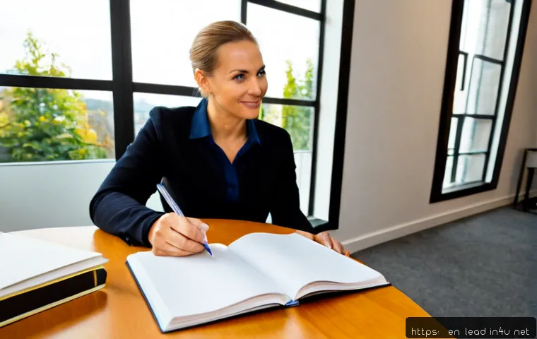리더십 코칭을 통한 개인 성장 - Photorealistic leadership coaching session in a bright modern office, confident mid-career professio...